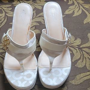 Coach open toe sandals size 9 1/2